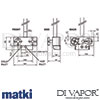 Matki EX917 O Elixir Classic Exposed Dual Outlet Shower Mixer Dimensions